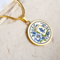 Elegant Chinoiserie Mahjong Necklace with Optional Personalization