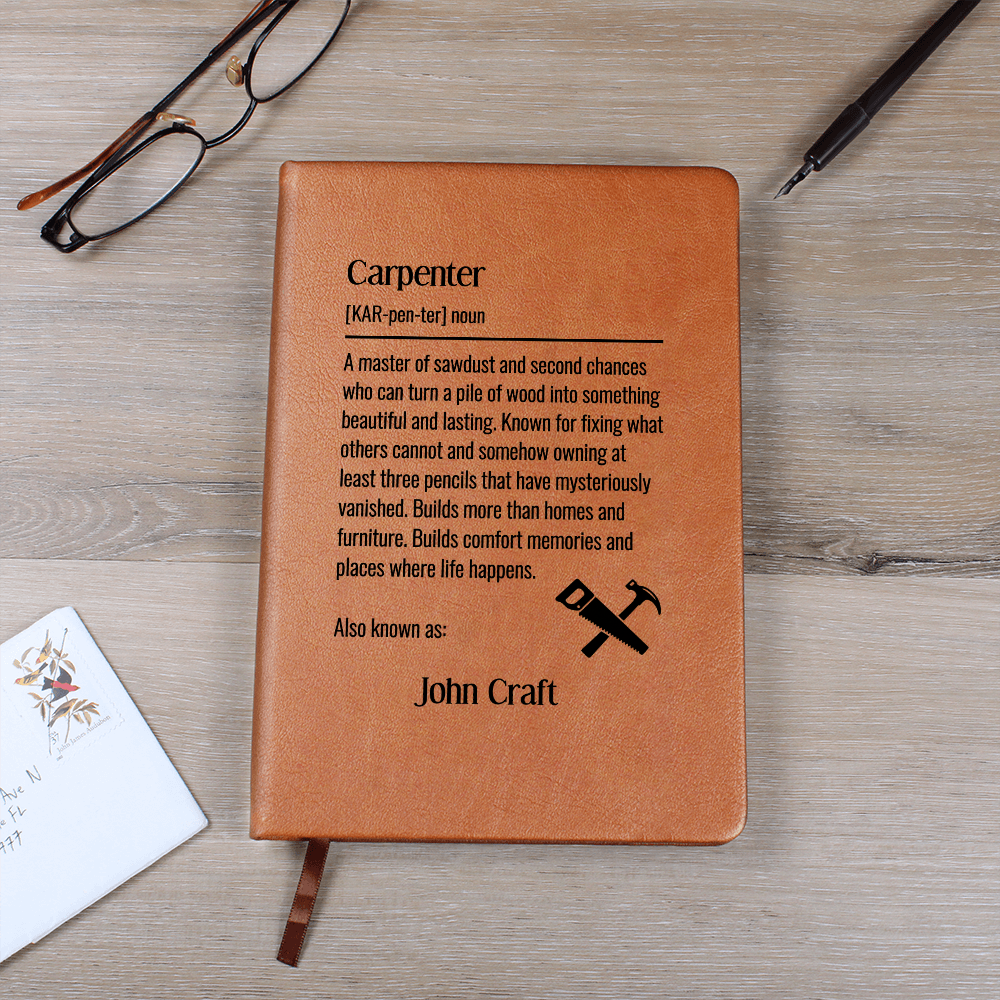 Personalized Carpenter Journal