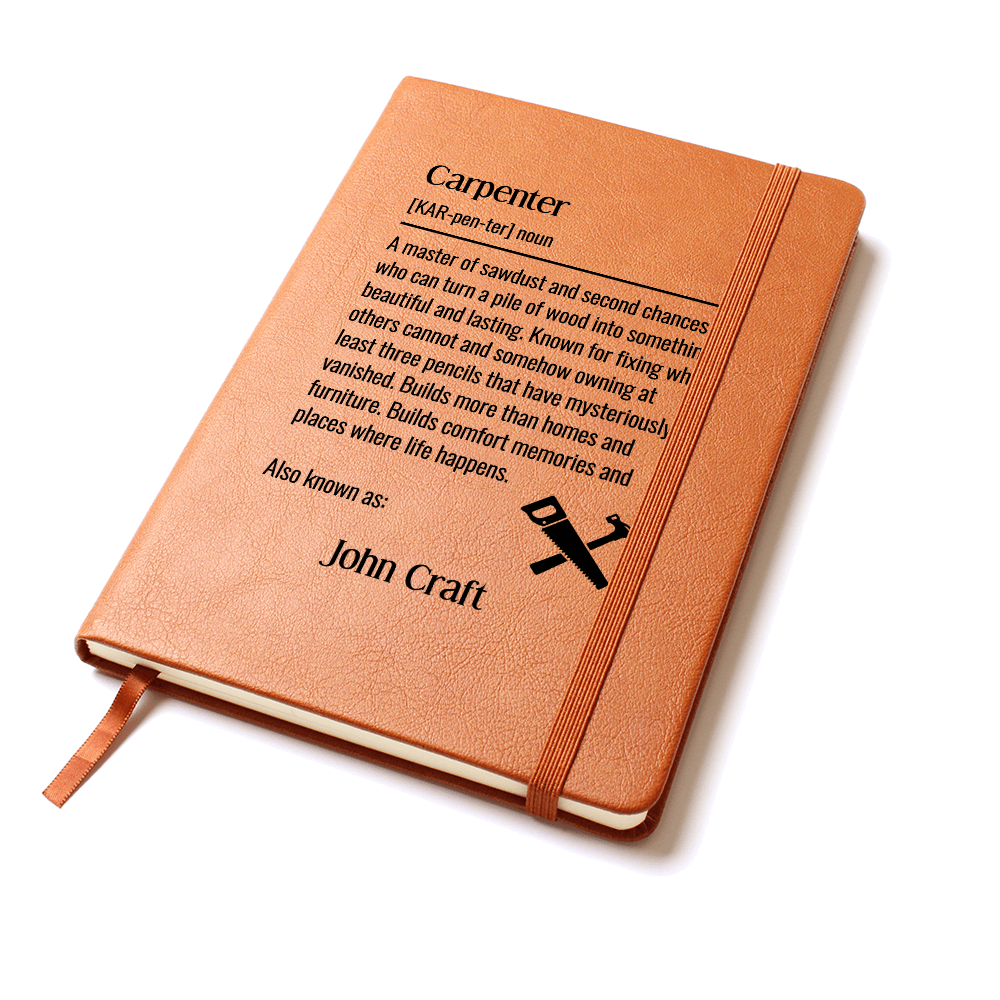 Personalized Carpenter Journal