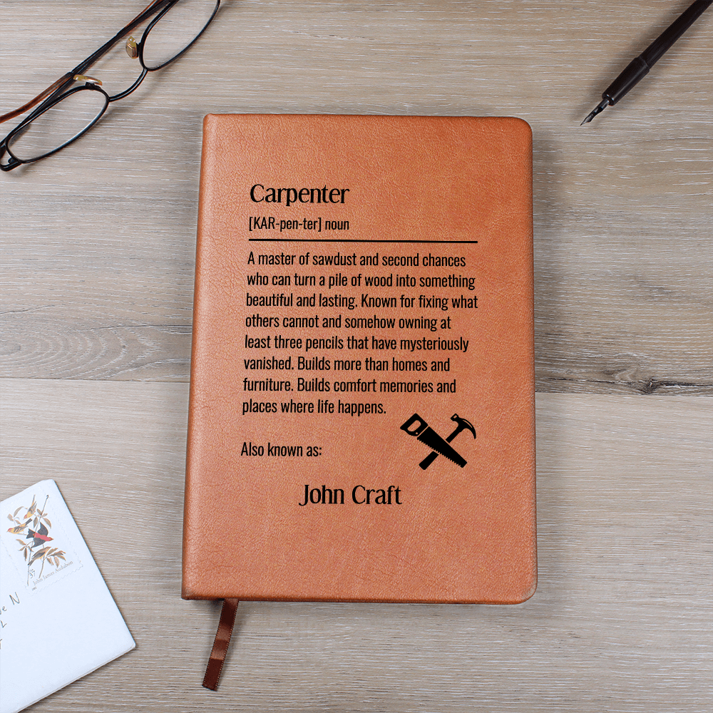 Personalized Carpenter Journal