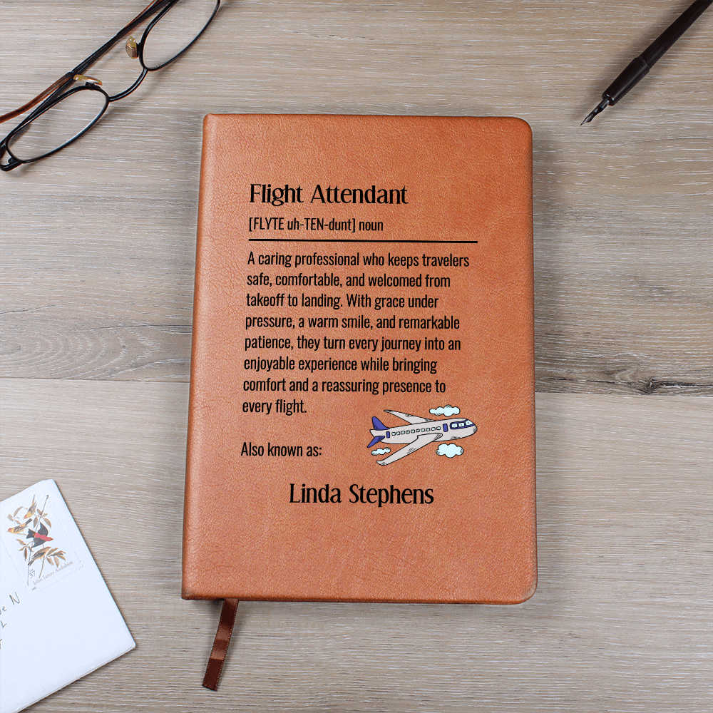 Personalized Flight Attendant Journal