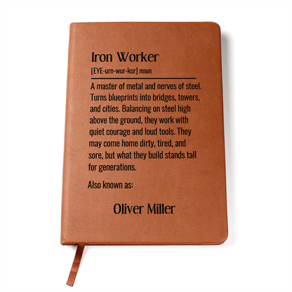 Personalized Iron Worker Journal