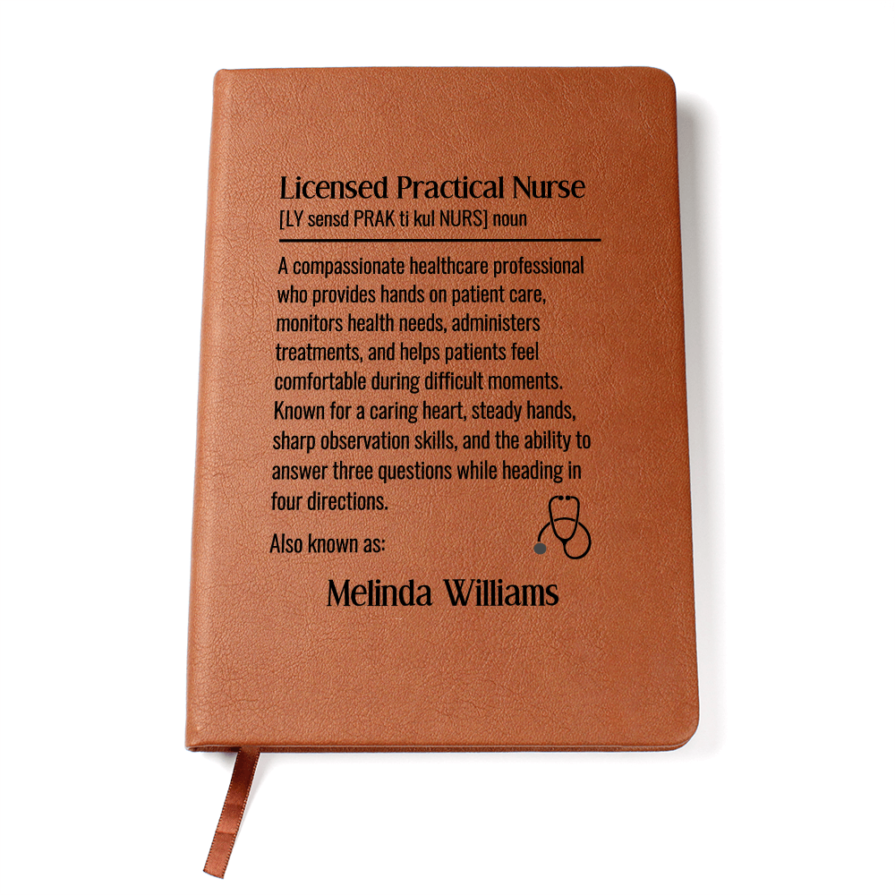 Personalized Licensed Practical Nurse Journal