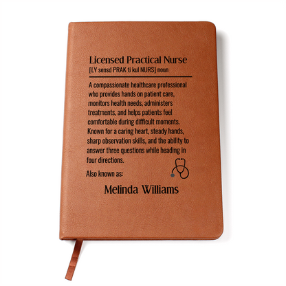 Personalized Licensed Practical Nurse Journal