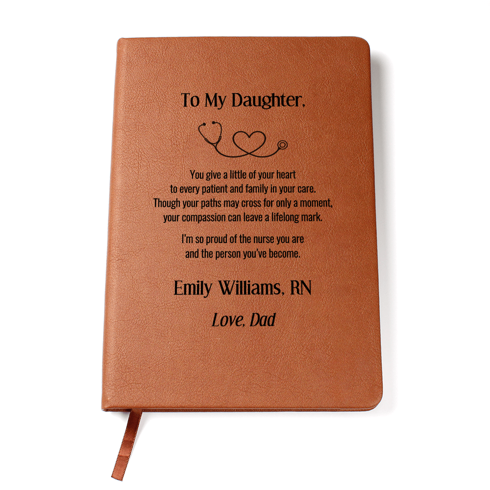 To My Daughter Nurse Journal From Dad