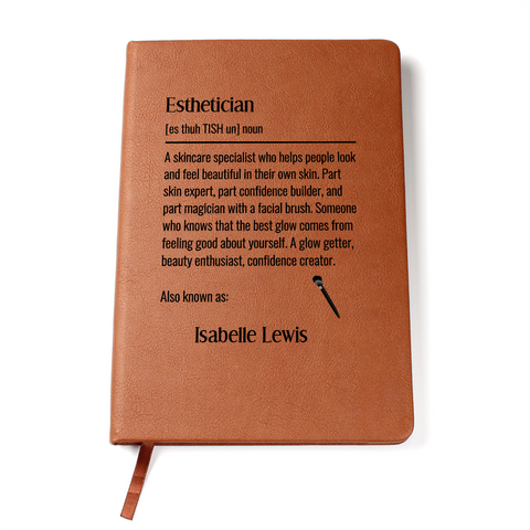 Personalized Esthetician Journal