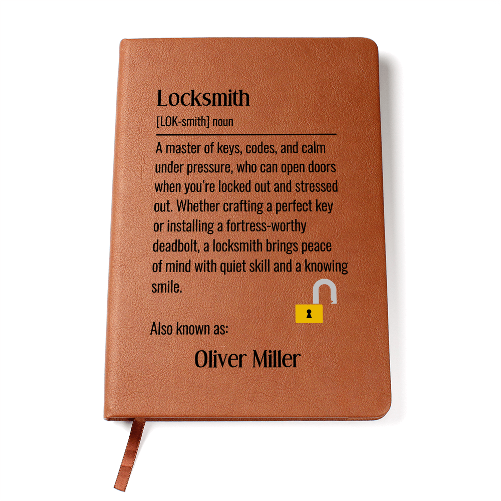 Personalized Locksmith Journal