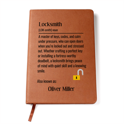 Personalized Locksmith Journal