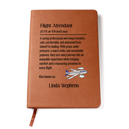 Personalized Flight Attendant Journal