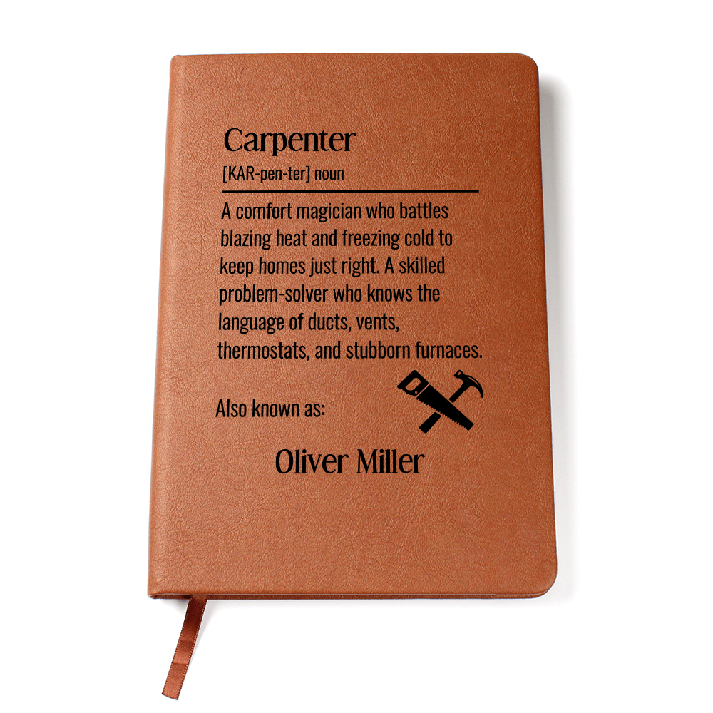 Personalized Carpenter Journal