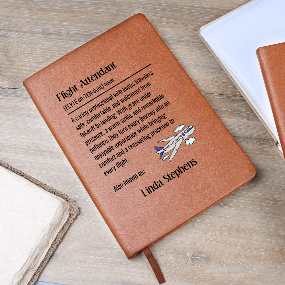 Personalized Flight Attendant Journal