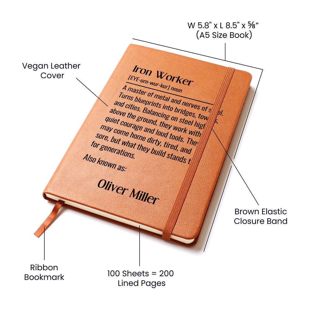 Personalized Iron Worker Journal