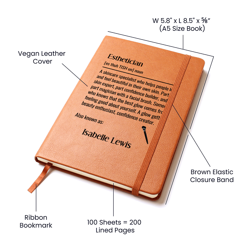 Personalized Esthetician Journal