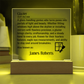 Personalized Glazier Definition Lighted Plaque With Color LED Lighting