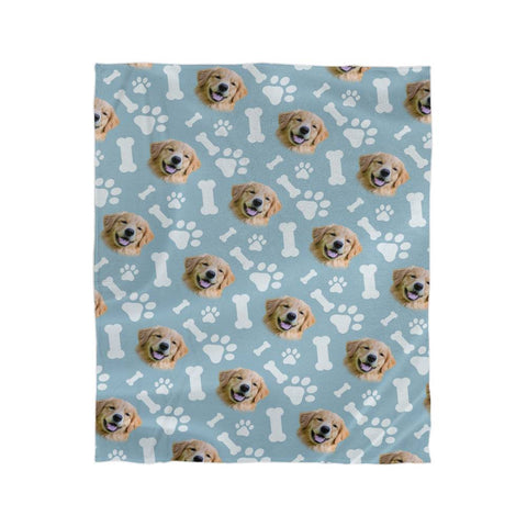 Custom Mink Touch Fleece Blanket With Your Dog's Photo