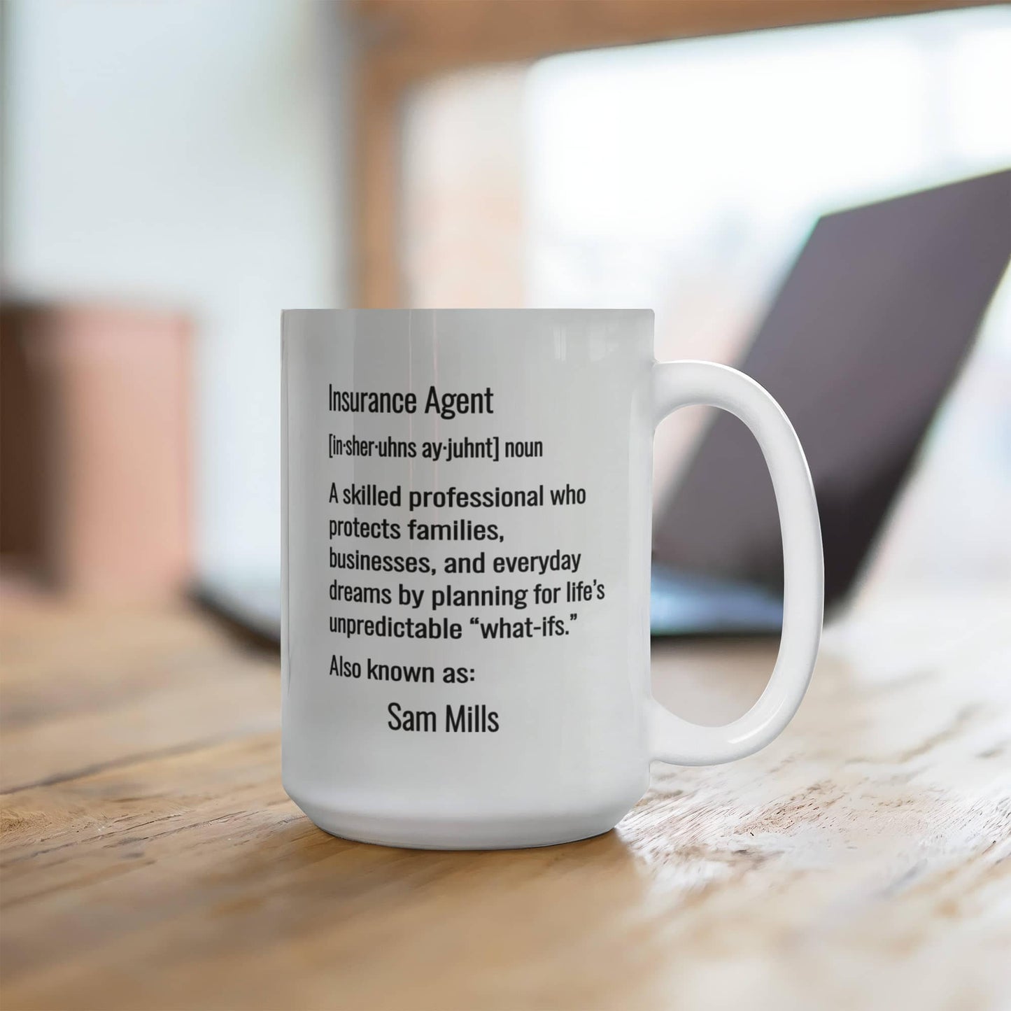 Personalized Insurance Agent Dictionary Definition Mug