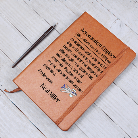 Personalized Aeronautical Engineer Journal Gift