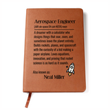 Personalized Aerospace Engineer Journal Gift