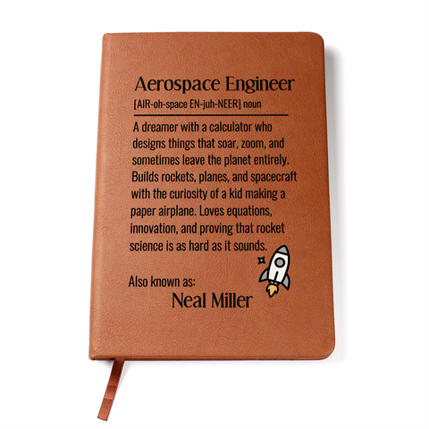 Personalized Aerospace Engineer Journal Gift