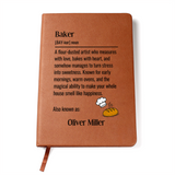 Personalized Baker Definition Journal