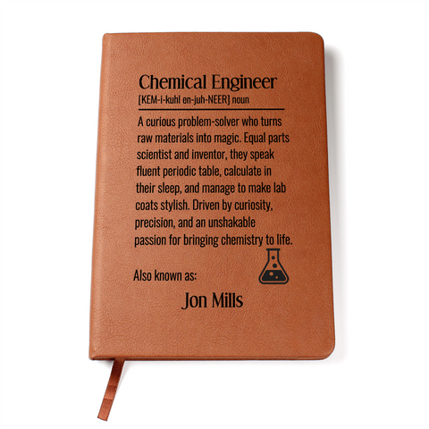 Personalized Chemical Engineer Journal Gift