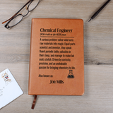 Personalized Chemical Engineer Journal Gift