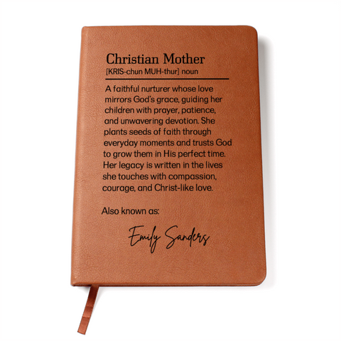 Personalized Christian Mother Definition Journal