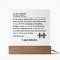 Personalized Civil Engineer Lighted Plaque