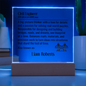 Personalized Civil Engineer Lighted Plaque