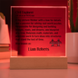 Personalized Civil Engineer Lighted Plaque
