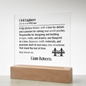 Personalized Civil Engineer Lighted Plaque