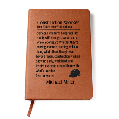 Personalized Construction Worker Journal