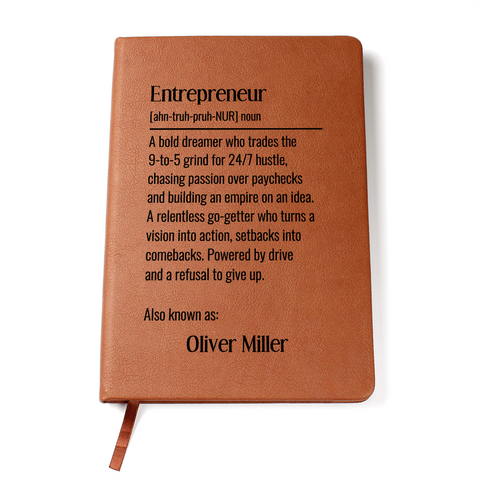 Personalized Journal Gift For An Entrepreneur