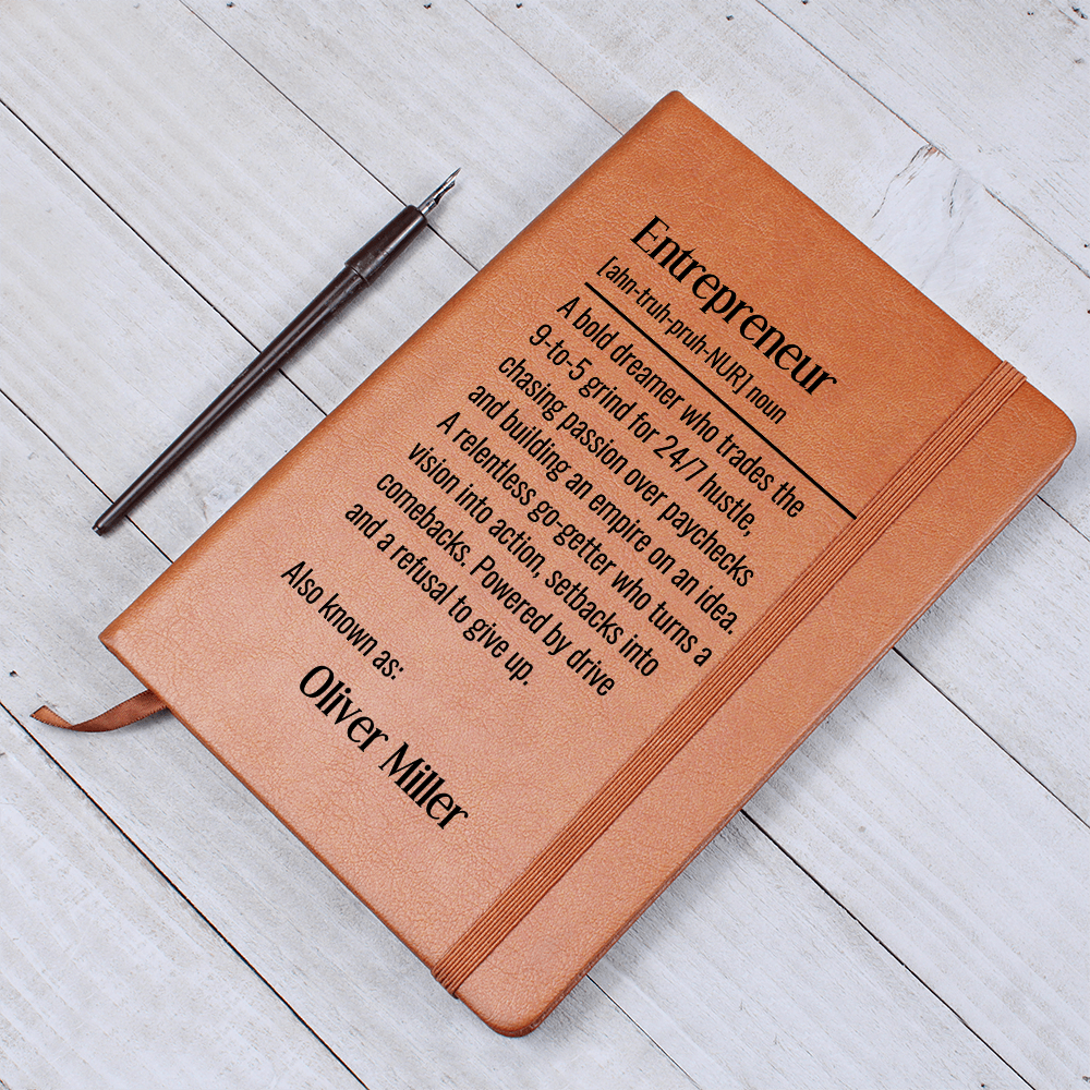 Personalized Journal Gift For An Entrepreneur