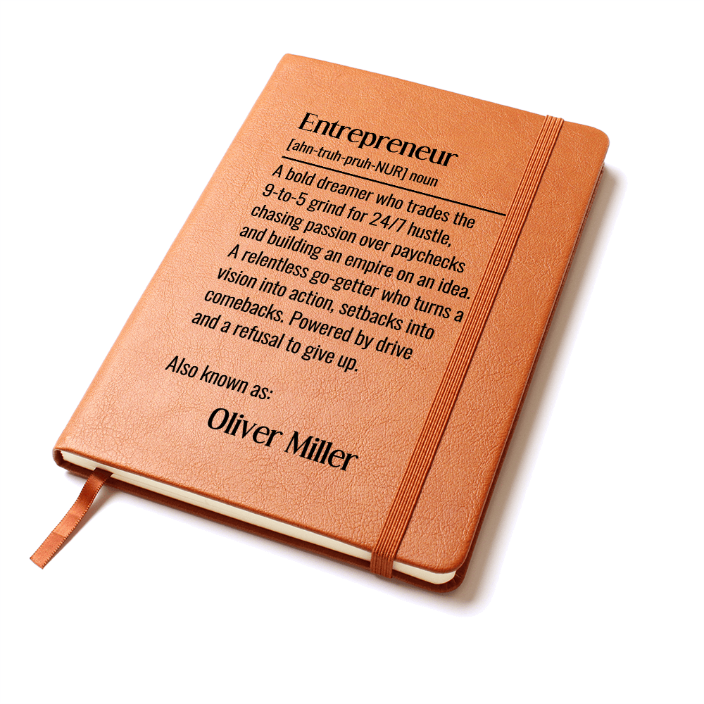 Personalized Journal Gift For An Entrepreneur