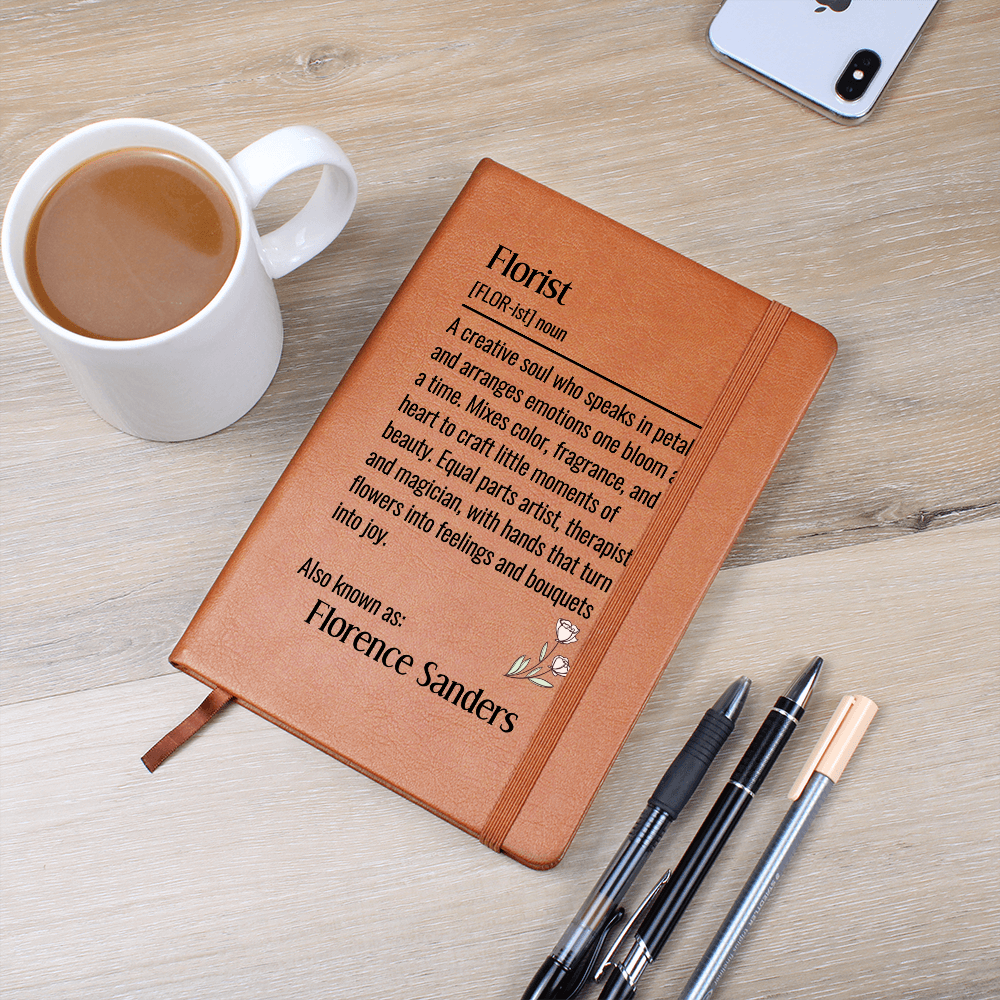 Customized Florist Journal With Name