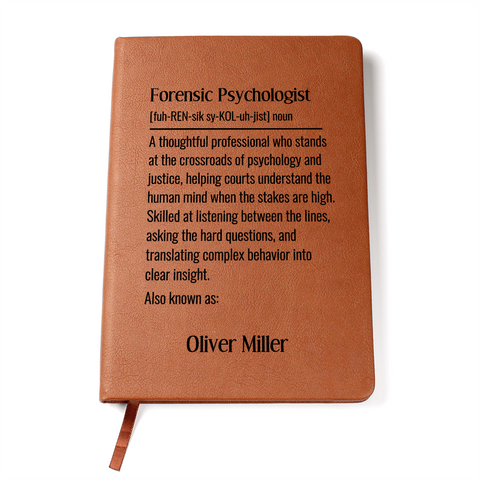 Personalized Forensic Psychologist Gift Journal