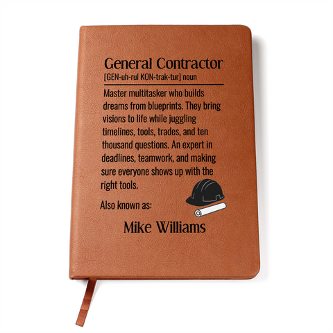 Personalized General Contractor Journal