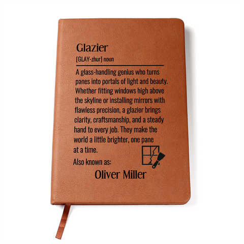 Personalized Glazier Journal Gift