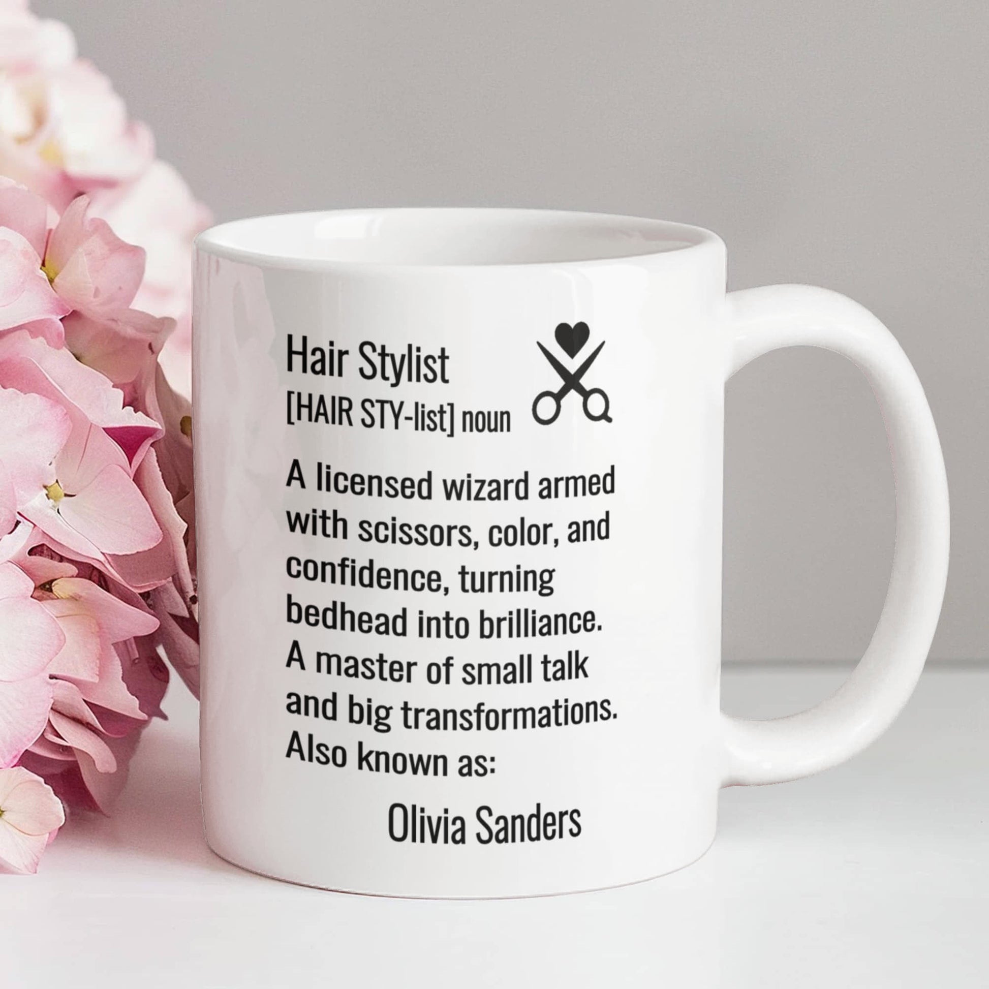 Personalized Hair Stylist Definition Mug Gift
