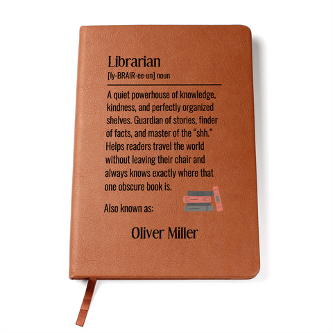 Personalized Librarian Notebook Gift