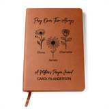 Personalized Mothers Prayer Journal Birth Flowers