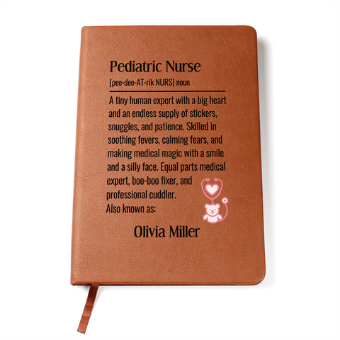 Personalized Pediatric Nurse Journal Gift