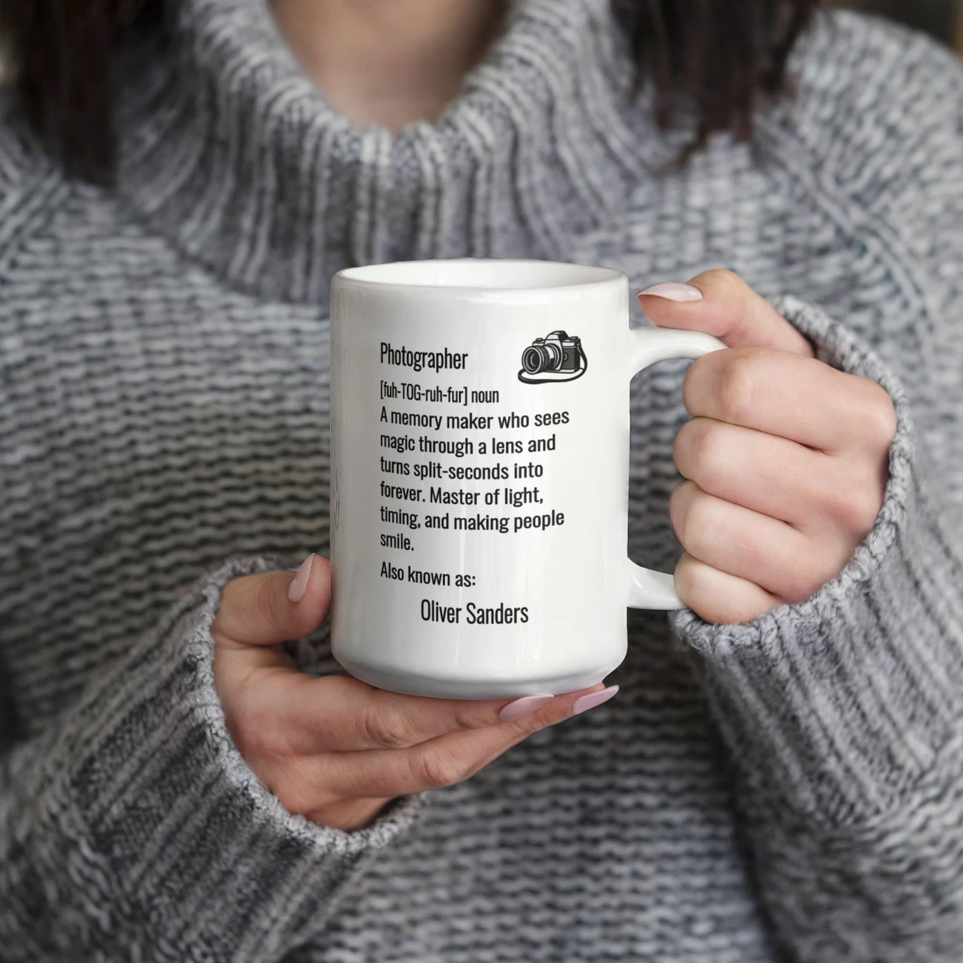 Personalized Photographer Definition Mug Gift