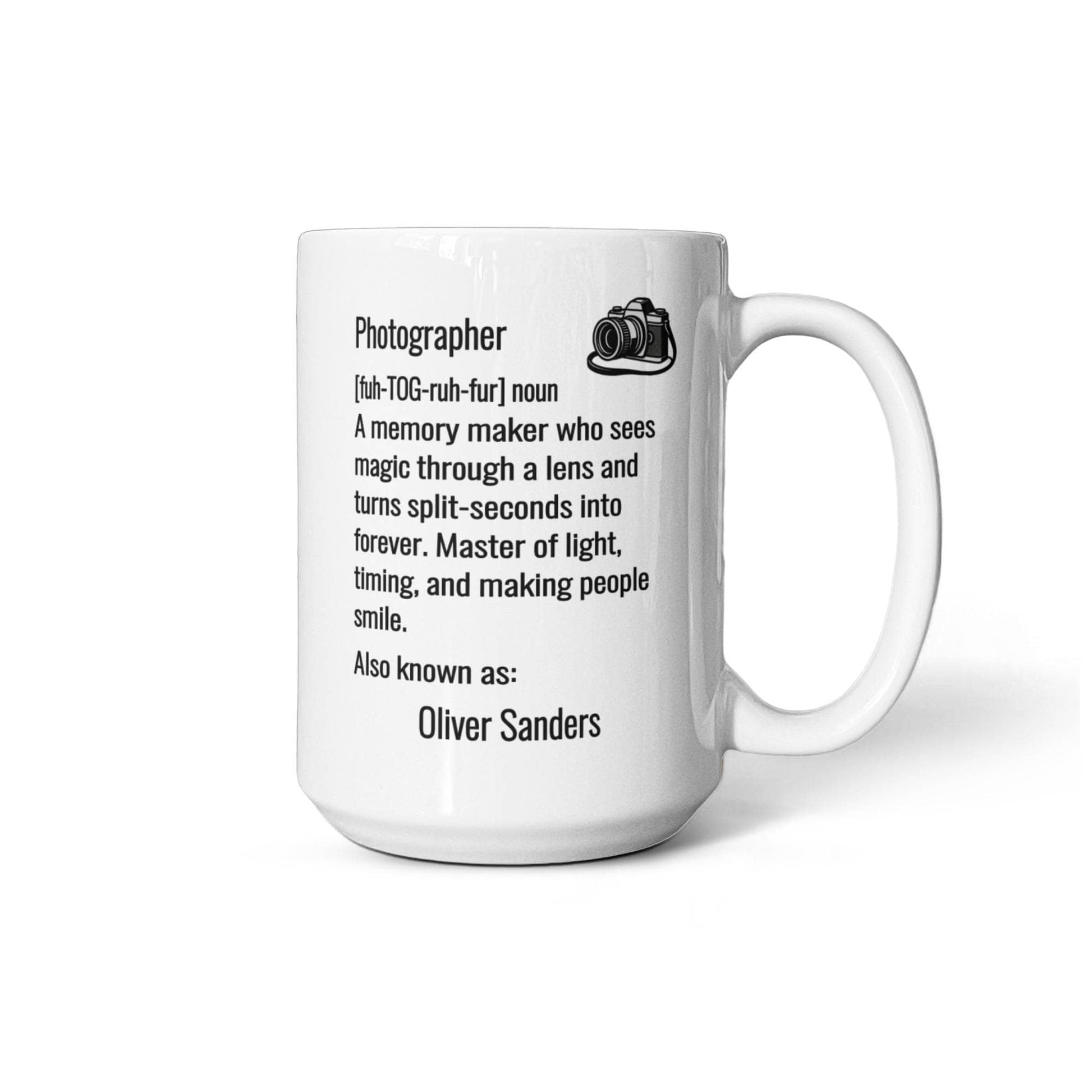 Personalized Photographer Definition Mug Gift