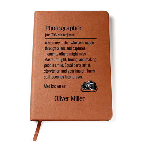 Photographer Gift Personalized Journal