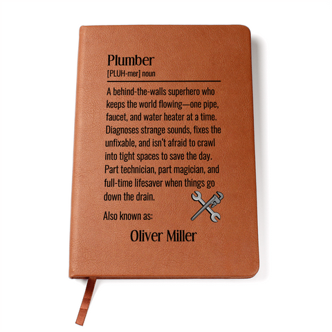 Personalized Plumber Notebook Gift