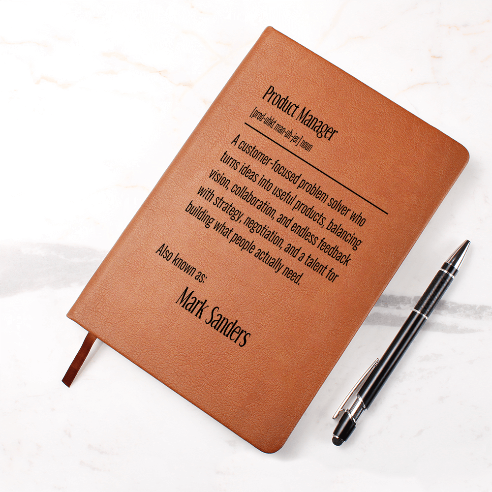 Customized Product Manager Journal With Name