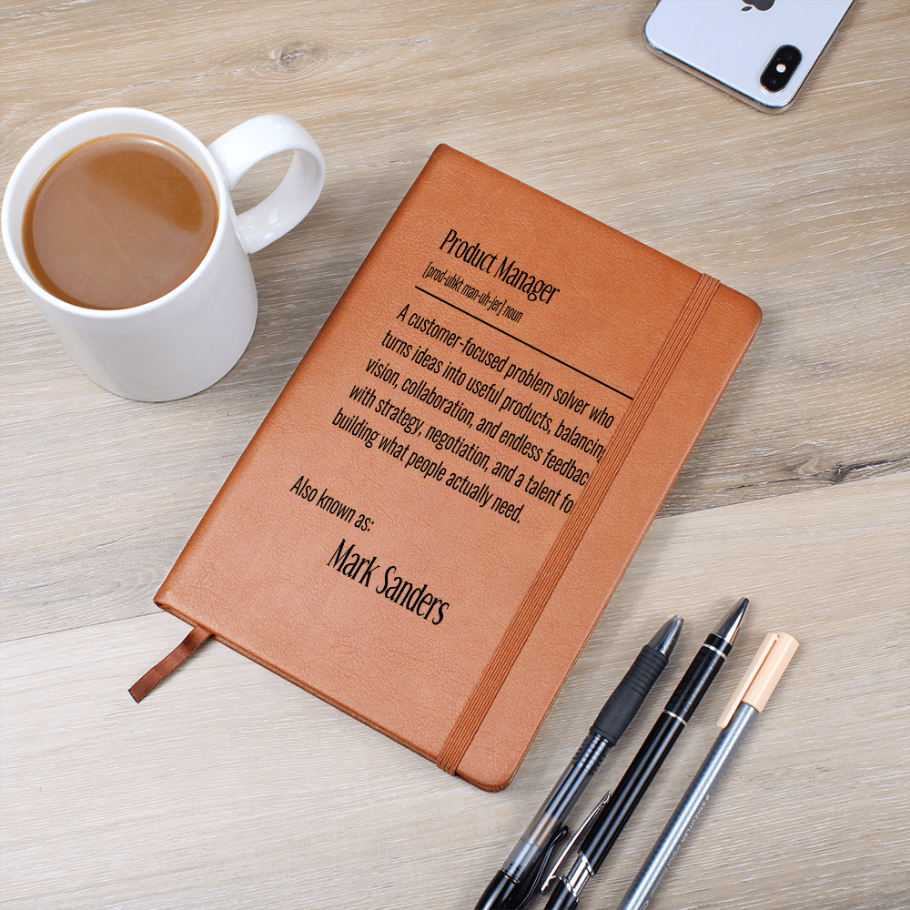Customized Product Manager Journal With Name