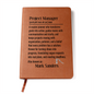Customized Project Manager Journal With Name